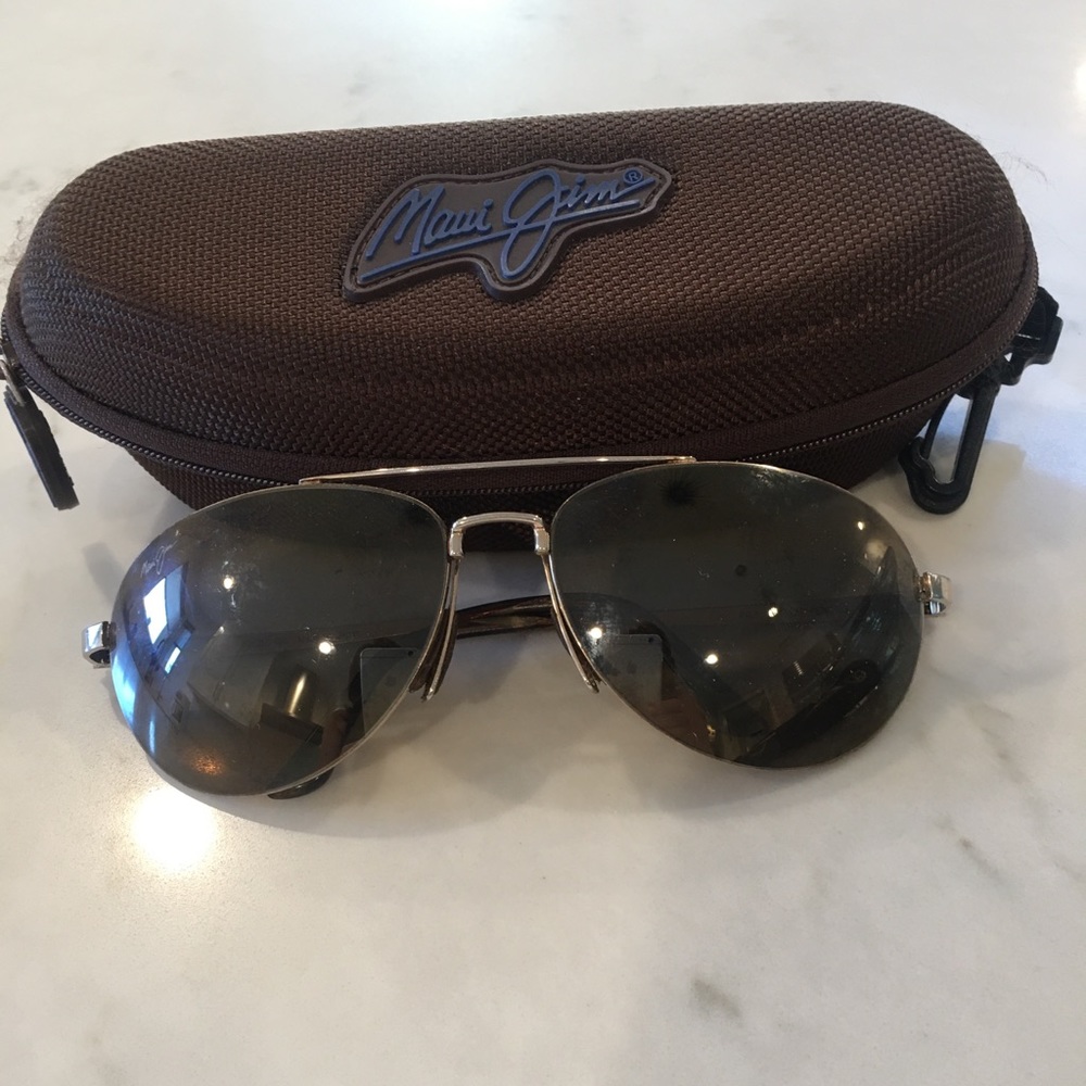 Maui Jim Polarized Aviator Sunglasses